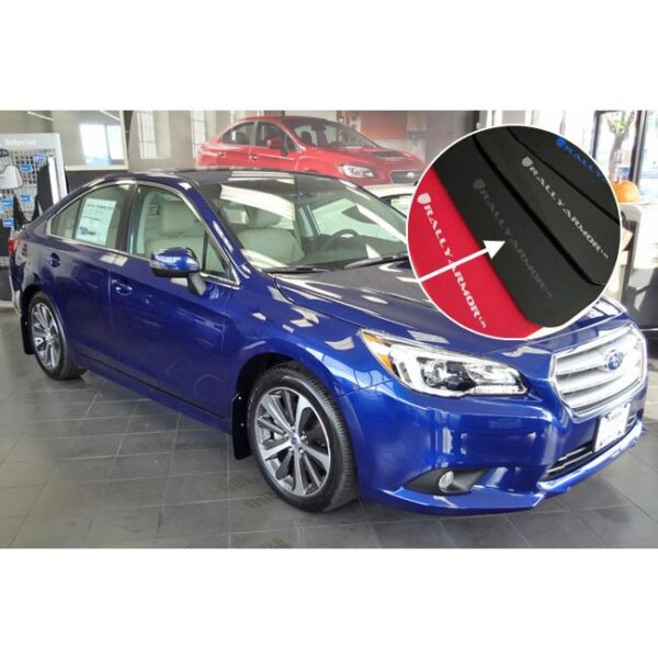 Rally Armor MF34-UR-BLK/GRY - 2015-2019 Subaru Legacy 2.5i, 2.5i Premium, 2.5i Limited, 3.6R Limited - Black Mud Flap/Grey Logo