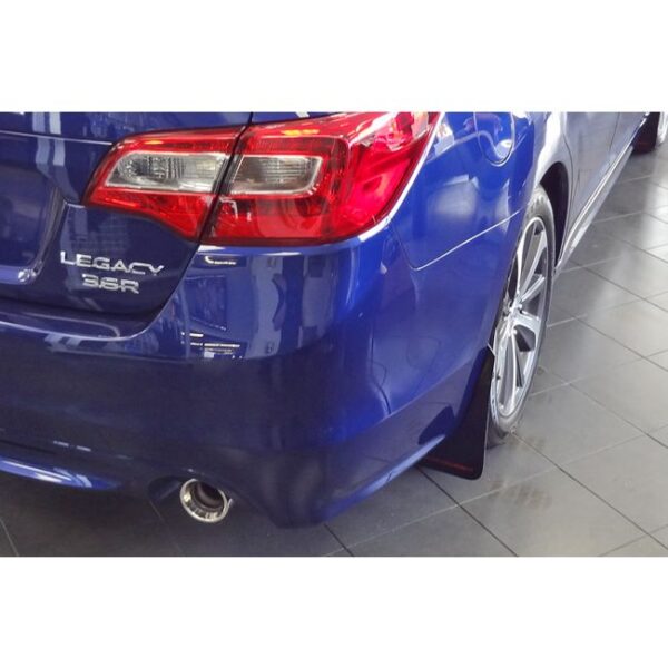 Rally Armor MF34-UR-BLK/GRY - 2015-2019 Subaru Legacy 2.5i, 2.5i Premium, 2.5i Limited, 3.6R Limited - Black Mud Flap/Grey Logo