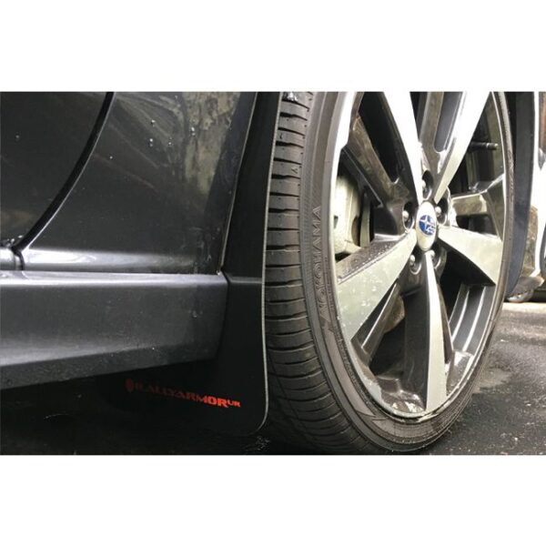 Rally Armor MF45-UR-RD/WH - 2017-2019 Subaru Impreza Limited, Premium, Sport - Red Mud Flap/White Logo