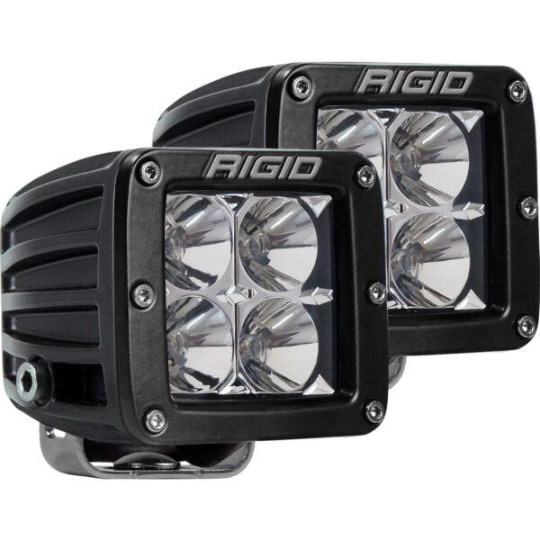 RIGID D-Series PRO LED Light, Flood Optic, Surface Mount, Pair