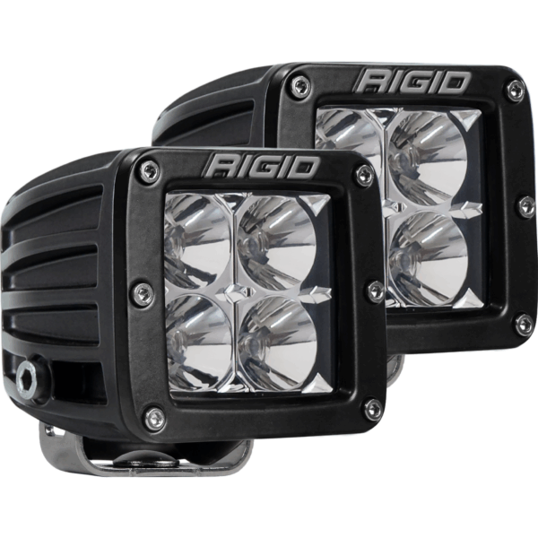 RIGID D-Series PRO LED Light, Flood Optic, Surface Mount, Pair