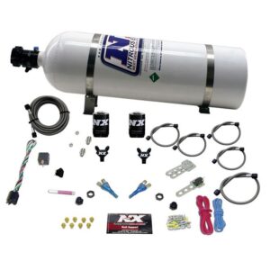 Nitrous Express GM EFI DUAL NOZZLE (100-300HP) WITH 15LB BOTTLE