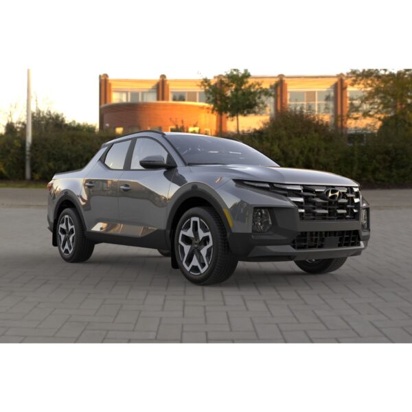 Rally Armor MF78-UR-BLK-RD - 2022-25 Hyundai Santa Cruz & XRT - Black Mud Flap/Red Logo