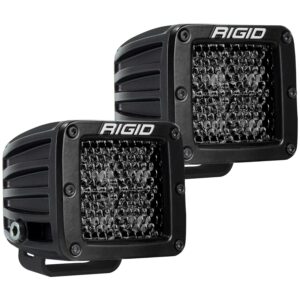 RIGID D-Series PRO Midnight Edition, Spot Diffused, Surface Mount, Pair