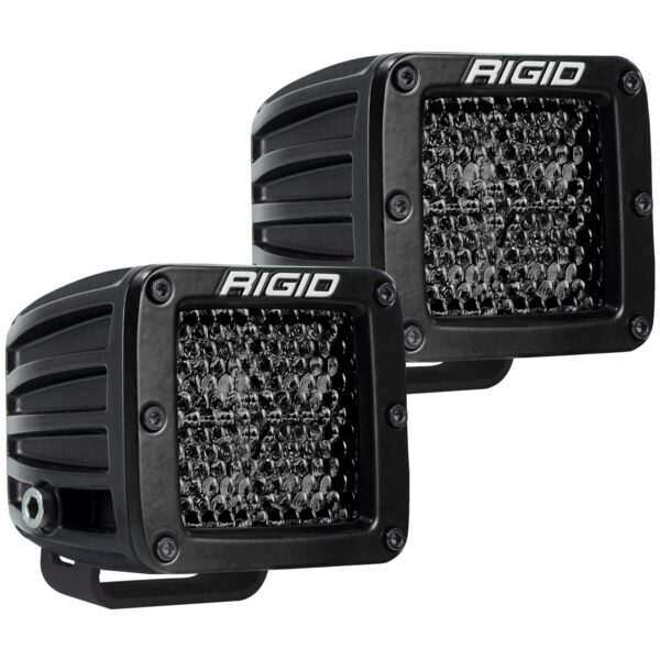 RIGID D-Series PRO Midnight Edition, Spot Diffused, Surface Mount, Pair