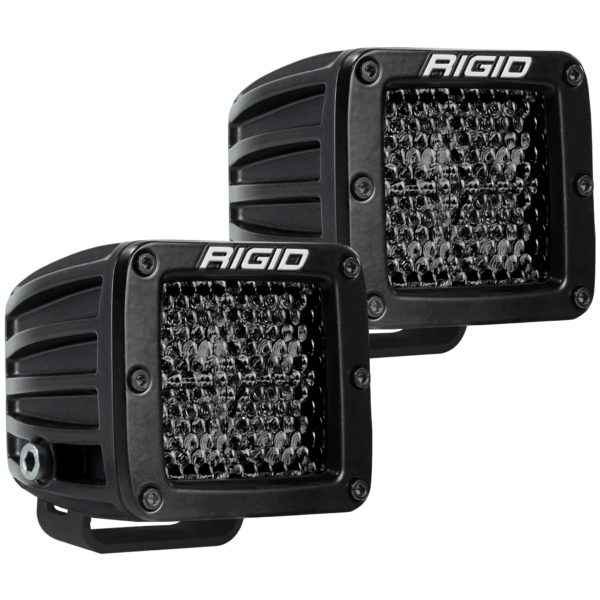 RIGID D-Series PRO Midnight Edition, Spot Diffused, Surface Mount, Pair