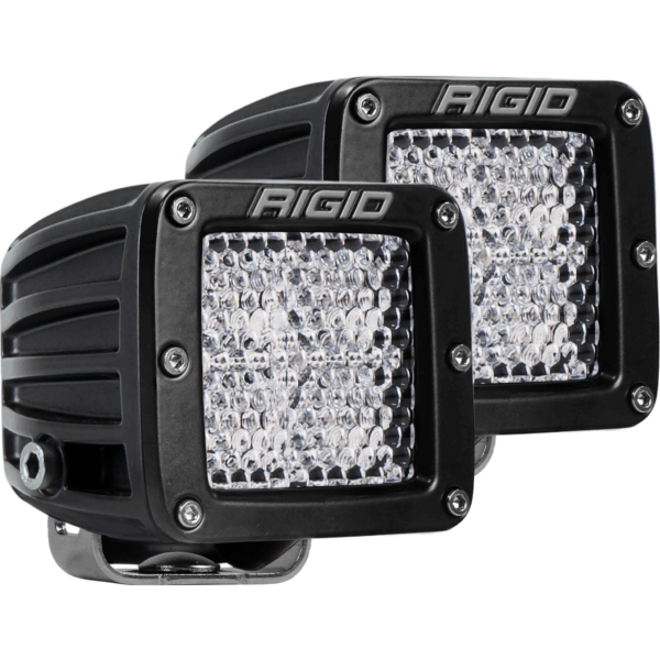 RIGID D-Series PRO LED Light, Diffused Lens, Surface Mount, Pair