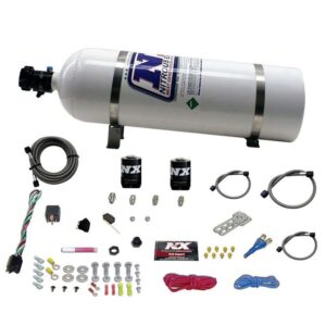 Nitrous Express DODGE EFI RACE (100-150-200-250HP) SINGLE NOZZLE WITH 15LB BOTTLE