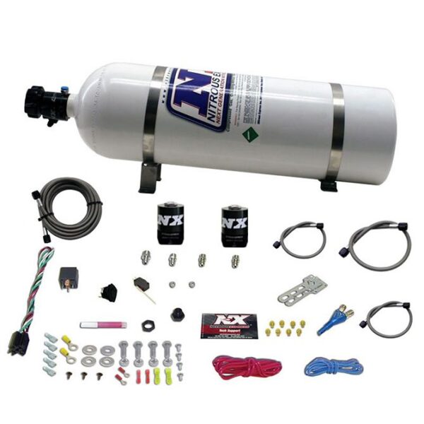 Nitrous Express DODGE EFI RACE (100-150-200-250HP) SINGLE NOZZLE WITH 15LB BOTTLE