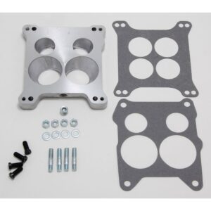 TRANS-DAPT PERFORMANCE PRODUCTS 7/8 IN. TALL, HOLLEY 4BBL TO QUADRAJET MANIFOLD CARBURETOR ADAPTER -CAST ALUMINUM