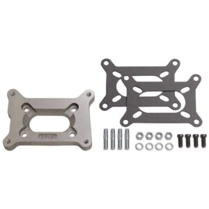 TRANS-DAPT PERFORMANCE PRODUCTS 1/2 IN. TALL, HOLLEY 2BBL TO SMALL 2BBL MANIFOLD CARBURETOR ADAPTER -CAST ALUMINUM