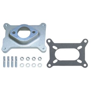 TRANS-DAPT PERFORMANCE PRODUCTS 1-3/4 IN. TALL, HOLLEY 2BBL TO FORD STRAIGHT 6 MANIFOLD CARBURETOR ADAPTER -CAST ALUMINUM