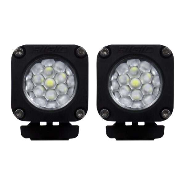 RIGID Ignite Back-Up Kit, Diffused Lens, Surface Mount, Black Housing, Pair
