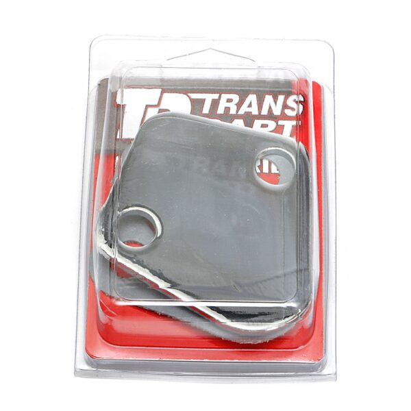TRANS-DAPT PERFORMANCE PRODUCTS BB CHEVY FUEL PUMP BLOCK OFF PLATE; PLAIN- CHROME