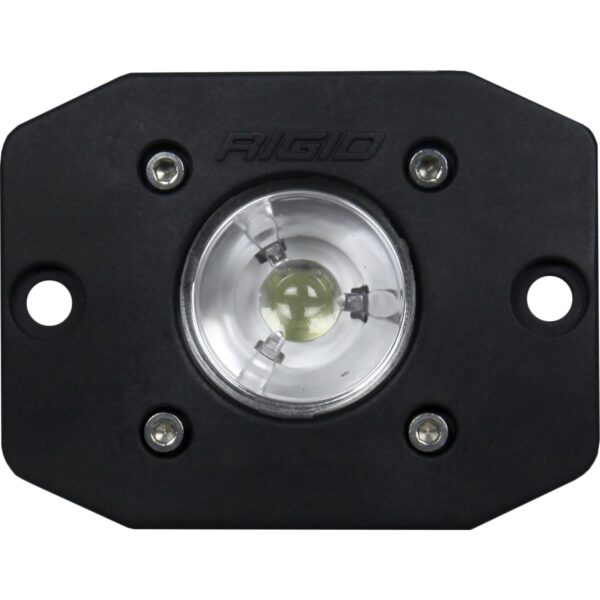 RIGID Ignite LED Light, Flood Beam Pattern, Flush Mount, Black Housing, Single
