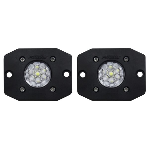 RIGID Ignite Back-Up Kit, Diffused Lens, Flush Mount, Black Housing, Pair