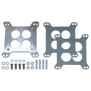 TRANS-DAPT PERFORMANCE PRODUCTS 1/2 IN. TALL, UNIVERSAL 4BBL ADAPTER CARBURETOR ADAPTER -CAST ALUMINUM