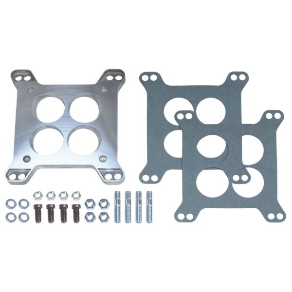 TRANS-DAPT PERFORMANCE PRODUCTS 1/2 IN. TALL, UNIVERSAL 4BBL ADAPTER CARBURETOR ADAPTER -CAST ALUMINUM