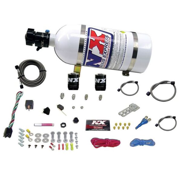 Nitrous Express ALL DODGE EFI SINGLE NOZZLE SYSTEM (35-50-75-100-150 HP) WITH 10LB BOTTLE