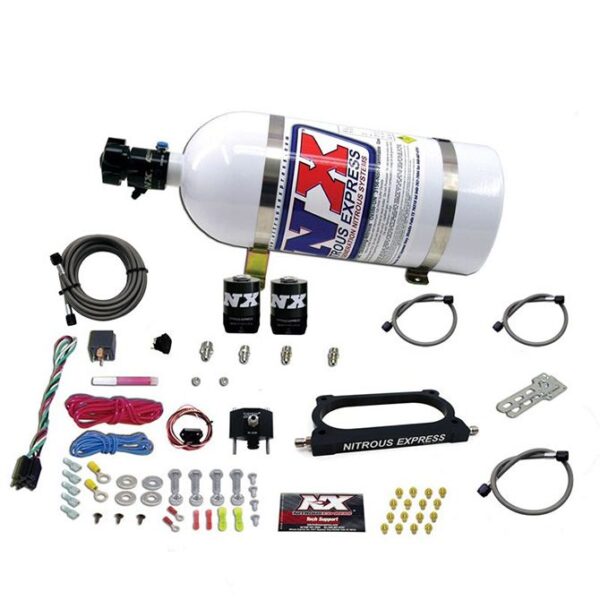Nitrous Express GT500 NITROUS PLATE SYSTEM (50-250HP) WITH 10LB BOTTLE