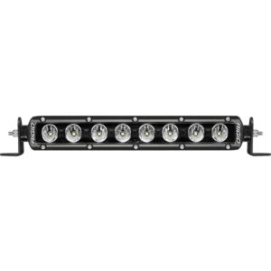 RIGID Radiance Plus SR-Series Single Row LED Light Bar With 8 Backlight Options: Red, Green, Blue, Light Blue, Purple, Amber, White Or Rotating, 10 Inch Length