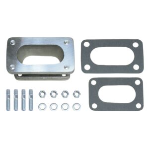 TRANS-DAPT PERFORMANCE PRODUCTS 1-3/4 IN. TALL, WEBER DGV TO DATSUN, TOYOTA CARBURETOR ADAPTER -CAST ALUMINUM