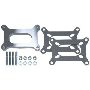 TRANS-DAPT PERFORMANCE PRODUCTS 1/2 IN. TALL, HOLLEY 2BBL SPACER -OPEN- CAST ALUMINUM CARBURETOR SPACER