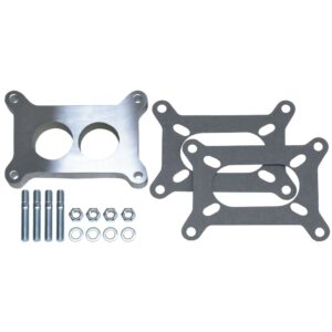 TRANS-DAPT PERFORMANCE PRODUCTS 1/2 IN. TALL, HOLLEY 2BBL SPACER -PORTED- CAST ALUMINUM CARBURETOR SPACER