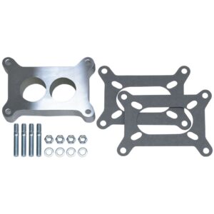 TRANS-DAPT PERFORMANCE PRODUCTS 1 IN. TALL, HOLLEY 2BBL SPACER -PORTED- CAST ALUMINUM CARBURETOR SPACER
