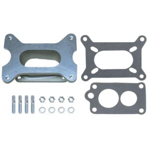 TRANS-DAPT PERFORMANCE PRODUCTS 1-3/4 IN. TALL, HOLLEY 2BBL. TO TOYOTA 22R CARBURETOR ADAPTER -CAST ALUMINUM