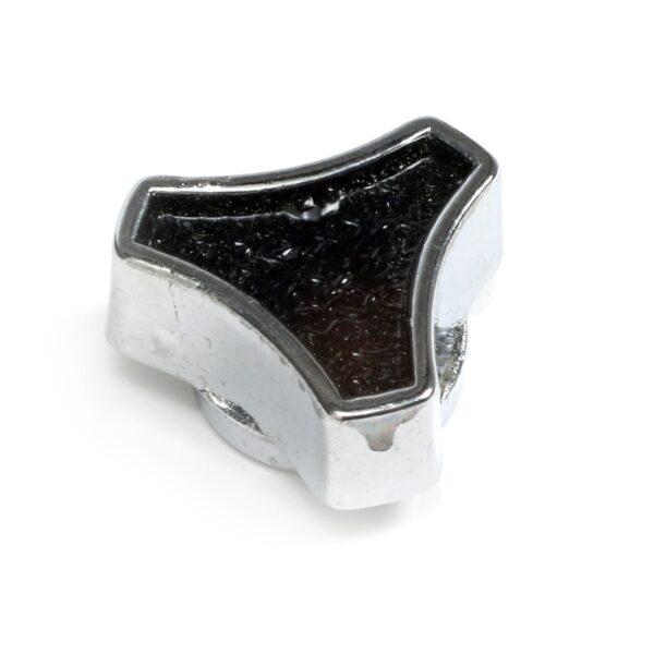 TRANS-DAPT PERFORMANCE PRODUCTS SMALL DELUXE AIR CLEANER WING NUT; FITS 1/4 IN.-20 AND 5/16 IN.-18 STUDS- BLACK WITH CHROME