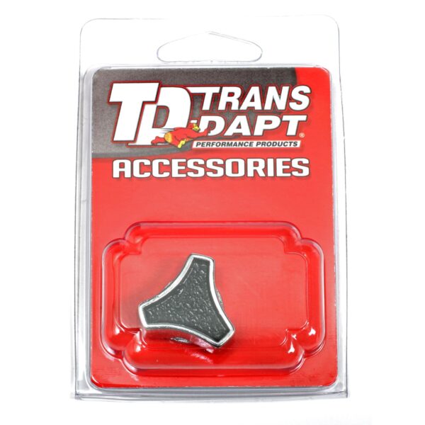 TRANS-DAPT PERFORMANCE PRODUCTS SMALL DELUXE AIR CLEANER WING NUT; FITS 1/4 IN.-20 AND 5/16 IN.-18 STUDS- BLACK WITH CHROME