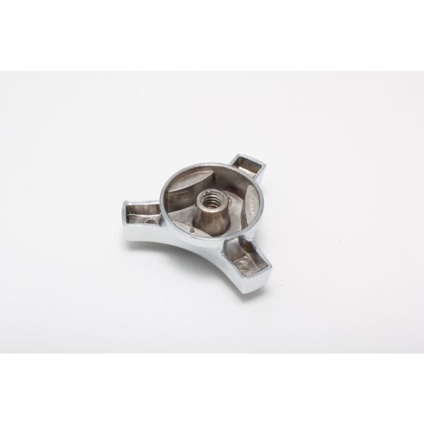 TRANS-DAPT PERFORMANCE PRODUCTS LARGE DELUXE AIR CLEANER WING NUT; FITS 1/4 IN.-20 AND 5/16 IN.-18 STUDS - BLACK WITH CHROME