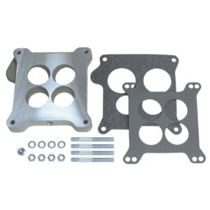 TRANS-DAPT PERFORMANCE PRODUCTS 15/16 IN. TALL, HOLLEY 4BBL TO FORD MANIFOLD CARBURETOR ADAPTER -CAST ALUMINUM