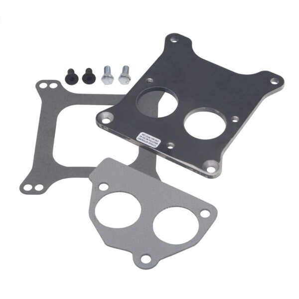 TRANS-DAPT PERFORMANCE PRODUCTS SB CHEVY TBI ON TO HOLLEY 4BBL MANIFOLD- FRONT MOUNT CARBURETOR TO TBI ADAPTER