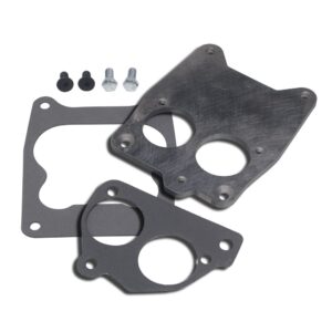 TRANS-DAPT PERFORMANCE PRODUCTS BB CHEVY TBI ON TO QUADRAJET 4BBL MANIFOLD- FRONT MOUNT CARBURETOR TO TBI ADAPTER