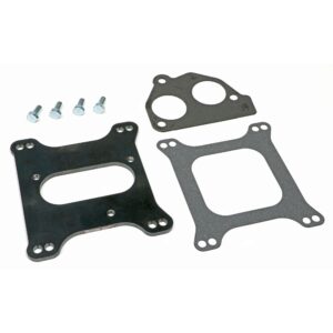 TRANS-DAPT PERFORMANCE PRODUCTS SB CHEVY TBI ON TO HOLLEY 4BBL MANIFOLD- CENTER MOUNT CARBURETOR TO TBI ADAPTER