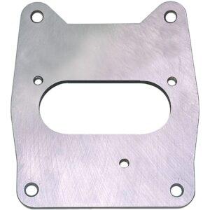 TRANS-DAPT PERFORMANCE PRODUCTS SB CHEVY TBI ON TO QUADRAJET 4BBL MANIFOLD- CENTER MOUNT CARBURETOR TO TBI ADAPTER