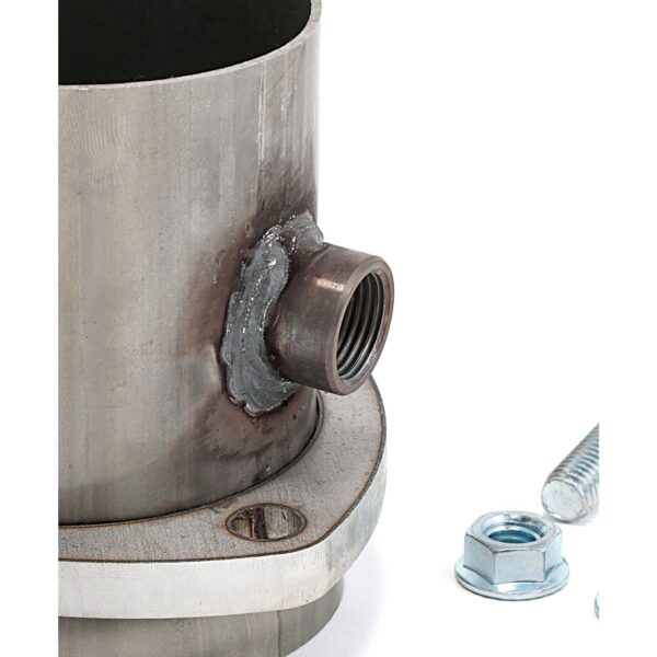 HEDMAN HEDDERS 3 IN. COLLECTOR TO 3 IN. EXHAUST HEADER REDUCER WITH O2 BUNG; BALL & SOCKET; STAINLESS STEEL