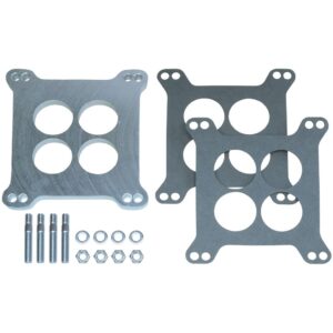 TRANS-DAPT PERFORMANCE PRODUCTS 3/8 IN. TALL, HOLLEY/AFB 4BBL SPACER -PORTED- CAST ALUMINUM CARBURETOR SPACER