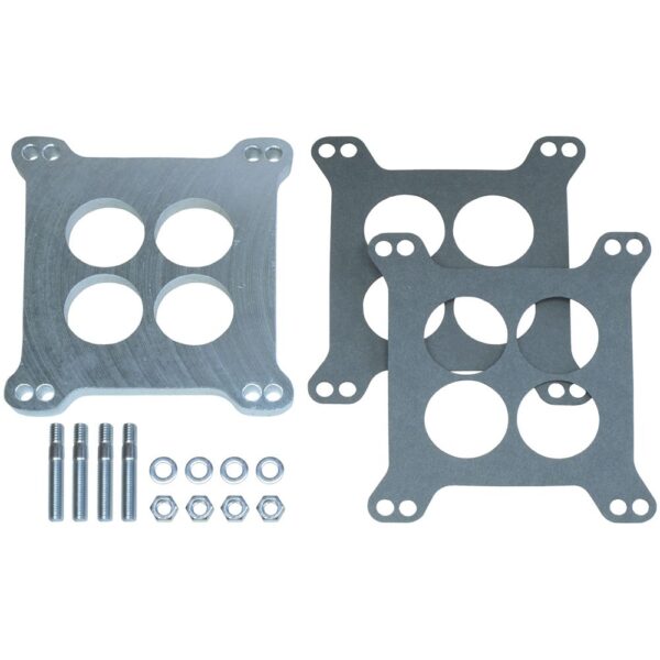 TRANS-DAPT PERFORMANCE PRODUCTS 3/8 IN. TALL, HOLLEY/AFB 4BBL SPACER -PORTED- CAST ALUMINUM CARBURETOR SPACER