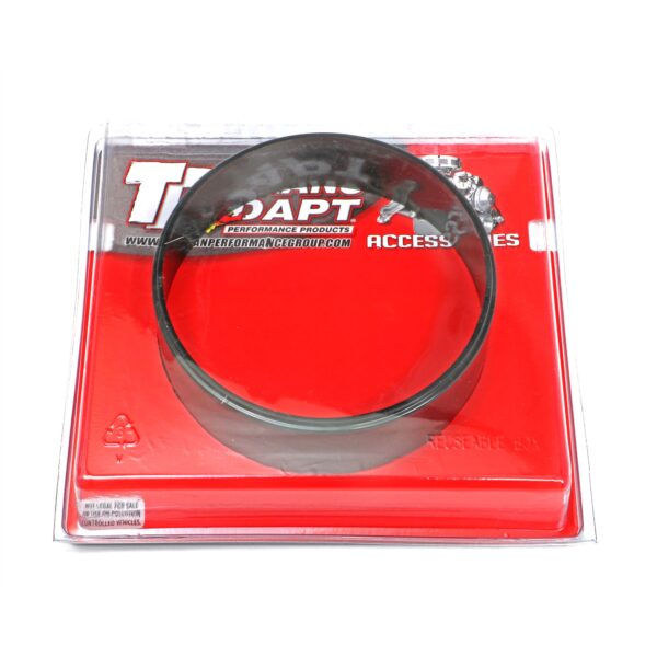 TRANS-DAPT PERFORMANCE PRODUCTS 1-1/2 IN. TALL AIR CLEANER RISER (5 1/8 IN. NECK)- HEAT RESISTANT PLASTIC.