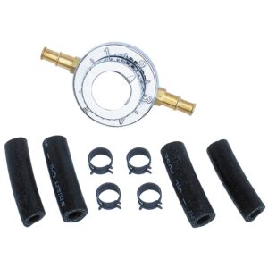 TRANS-DAPT PERFORMANCE PRODUCTS FUEL PRESSURE REGULATOR; 1-6 PSI; 5/16 IN. OR 3/8 IN. FUEL LINES- CHROME
