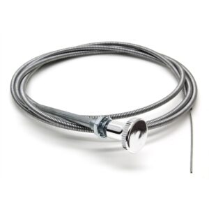 TRANS-DAPT PERFORMANCE PRODUCTS 6FT. CHOKE CABLE KIT WITH KNOB, STEEL CORE WITH ZINC PLATED SHROUD