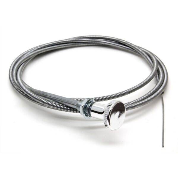 TRANS-DAPT PERFORMANCE PRODUCTS 6FT. CHOKE CABLE KIT WITH KNOB, STEEL CORE WITH ZINC PLATED SHROUD