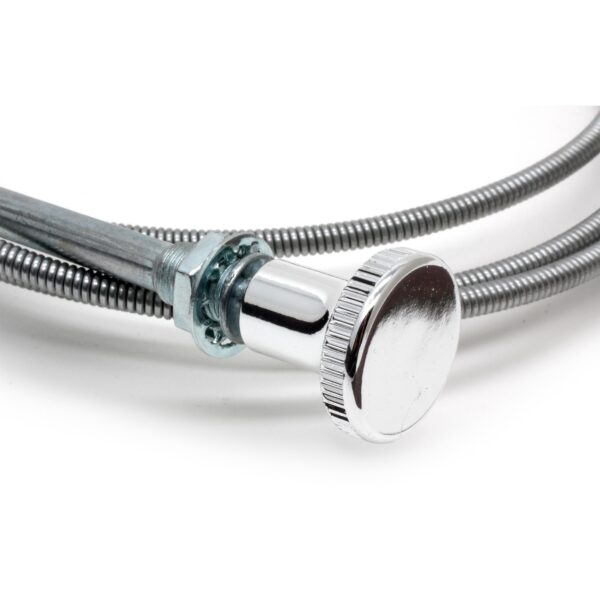 TRANS-DAPT PERFORMANCE PRODUCTS 6FT. CHOKE CABLE KIT WITH KNOB, STEEL CORE WITH ZINC PLATED SHROUD