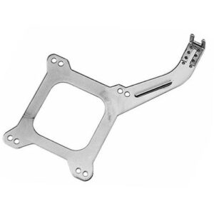 TRANS-DAPT PERFORMANCE PRODUCTS CARBURETOR LINKAGE PLATE- HOLLEY AND AFB CARBURETORS- CHROME