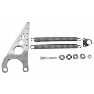 TRANS-DAPT PERFORMANCE PRODUCTS CARBURETOR THROTTLE RETURN SPRING KIT (TALL); SB CHEVY- CHROME