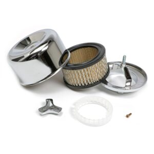 TRANS-DAPT PERFORMANCE PRODUCTS 3 DUECE STYLE AIR CLEANER; 4-5/8 IN. DIAMETER; 2-1/16 IN. OR 2-5/8 IN. NECK- CHROME
