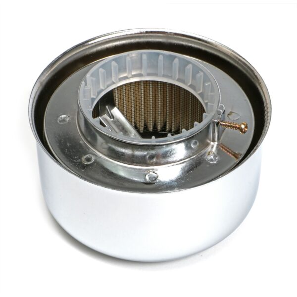 TRANS-DAPT PERFORMANCE PRODUCTS 3 DUECE STYLE AIR CLEANER; 4-5/8 IN. DIAMETER; 2-1/16 IN. OR 2-5/8 IN. NECK- CHROME